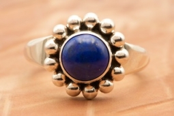 Artie Yellowhorse Blue Lapis Sterling Silver Ring